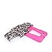 For Huawei Raven LTE H892L ITUFFY 3items: Screen Film+Stylus Pen+Dual Layer Impact Resistance Plastic Cover Soft Rubber KickStand Hybrid Case (Pink Leopard)
