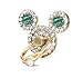 AccessoryHappy Mickey Ears Ring Stand, Rhinestone Crystal Bling Diamond 360° Rotation Cell Phone Stent Holder Grip Kickstand Compatible with iPhone 7 7 Plus iPhone 8 8 Plus 6S 6 Galaxy S7 S8 (Teal)