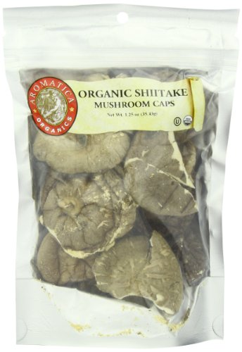 Aromatica Organics Shitake Mushroom Caps, 1.25 Ounce Bags