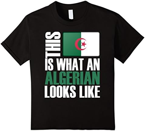 unisex-child Storecastle: What An Algerian Looks Like  Algeria T-Shirt 10 Black