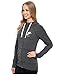 Nike Womens Gym Vintage Full Zip Hooded Sweatshirt Anthracite/Sail 726057-060 Size Medium