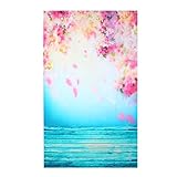 SCASTOE Peach Blossom Wedding Photography Backdrops Spring Flowers Wooden Floor Studio Photo Photography Background