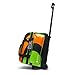 Pyramid Path Deluxe Double Roller with Oversized Accessory Pocket Bowling Bag (Lime Green/Orange)