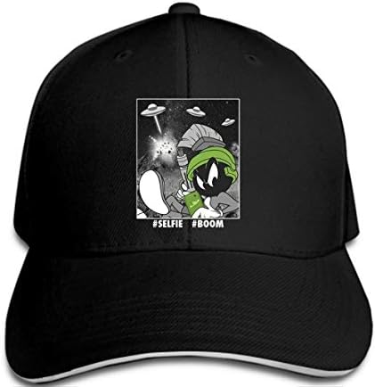 Newest 2018 Fashion Men's Looney Tunes Marvin The Martian Selfie Mens Graphic Baseball cap1