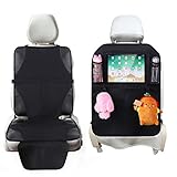 Car Seat Protector + Back Seat Organizer for Kids, 10.5