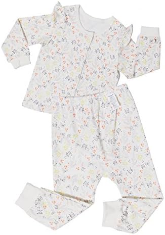 UniFriend Premium 100% Cotton Baby Little Girls' 2 Piece Cotton Pajama 6M~8Y