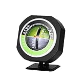 Car Inclinometer,Outdoor Auto Mini Compact Ball Compass Luminous LED Car Compass Angle Slope Meter Balancer Measure Equipment