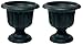 Novelty Classic Urn Planter, Black, Outdoor Use