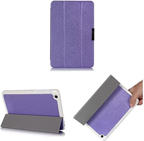 Xinjie Lenovo Ideatab A8-50 A5500 Case Ultra Slim Lightweight Smart-shell Stand Case for Lenovo Ideatab A8-50 8-inch Tablet (A5500-h / A5500-f) (purple)