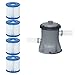 Bestway Pool Filter Pump Cartridge Type VII/D (2 Pack) + Pool Filter Pump