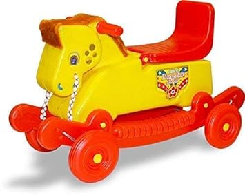 MURLI SARKAR Mongo Horse Rider 3 in 1 Rocker Multi-Ride on Mongolian Rocking Horse Toy for Kids