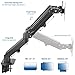 VIVO Black Articulating Dual Pneumatic Spring Arm Clamp-on Desk Mount Stand | Fits 2 Monitor Screens 17 to 27 inches with Max VESA 100×100 (STAND-V102O)thumb 2