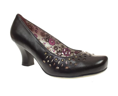 ladies black court shoes size 5