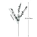 Geboor Pack of 3 Faux Eucalyptus Stem Artificial Eucalyptus Leaves Fake Eucalyptus Branches 30