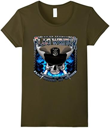 Womens Yeoman Symposium Master Chief Petty Officer Military Tshirt Small Olive