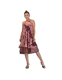 Vestido reversible de dos capas, 5 piezas