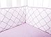 Trend Lab Orchid Bloom Crib Bumpers, Purple