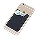 Stick On Wallet, Adhesive/ID/Credit Card, Pouch Card, Holder for Android, Smart Phone,iPhone, 3m Pouch, by AgentWhite, Black
