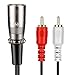 BATIGE Dual 2 RCA Male Plug to XLR Male Adapter Spiltter Patch Cable Cord Audio Cable - 6 inch