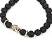 FUNRUN 6PCS 8mm Beaded Bracelets for Men Women Natural Stone Rosary Bracelet Buddha Mala Elastic