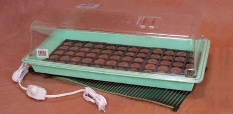 Incubator Warehouse Durable Seed Starter Heat Mat Humidity Vents | 2 Sizes (Large (11"x22"))