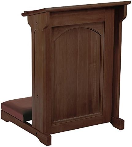 Walnut Stain Personal Church Sanctuary Furniture Abbey Kneeler