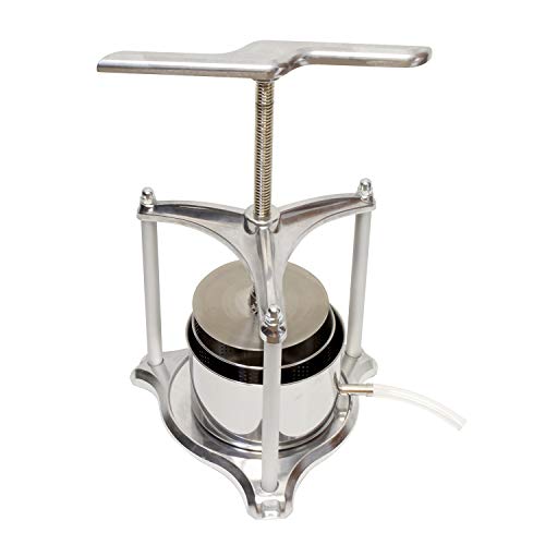 Fruit Press, 3 Liter – Grape Press for Wine Making – Fruit Crusher – Juice Press, Wine Press, Apple Press