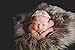Sheepskin Flokati Faux Fur Newborn Photo Props, Fur Basket Stuffer for Sitters and Babies, Mousse