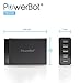 PowerBot PB5000 40W 8-Amp 5-Port Rapid Charger USB Wall/Desktop/Travel Smart Charging Station w/ Ultra High-Performance Intelligent Smart IC Technology for iPhone, iPad, Android, Samsung, Nokia, HTC, LG, Nexus, Motorola, Tablets, Camera, Smartphones, PowerBanks, Portable Chargers and More