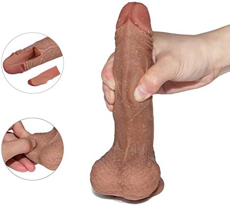 JUNMMING Beginner Advanced User 8 Inch 8 Inch Pleasure Stick for Women Brown A190220