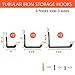 Heavy Duty Garage Storage Utility Hooks for Ladders & Tools, Wall Mount Garage Hanger & Organizer - Tool Holder U Hook with Anti-Slip Coating (6 Pack - Black)