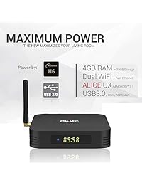 ESHOWEE TX6 Android 9.0 TV Box Quadcore DDR3 4GB Ram 32GB ROM 4K UHD Dual Band WiFi BT 5.0