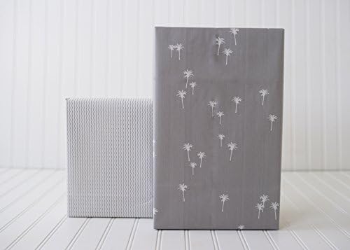 Wrappily - Eco-Friendly - Wrapping Paper – Reversible - Gift Wrap – Contemporary Hawaiiana Collection - Coco Palms/Waves (6 Sheets)