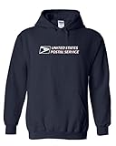 USPS Hoodie postal hoodie United States Service Eagle T shirt (L, Navy Blue)