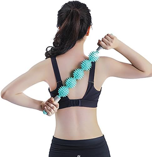 Millton Fascia and Cellulite Blaster Remover Muscle Roller, Trigger Point Body Massager with 5 Balls Fat Stick Myofascial Release Tool Acupressure Therapy For Men and Wome (Five Balls)