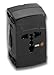 Lewis N. Clark Universal 4 in 1 Adapter Plug, Black