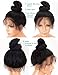 Persephone Light Yaki Straight 360 Lace Frontal Wig Pre Plucked With Baby Hair Brazilian Remy 360 Human Hair Wigs for Black Women Virgin 360 Lace Wig Human Hair 150 Density 16 Inch Natural Color