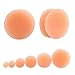 Flesh Skin Ear Peach Gauges Plugs Tunnels Silicone Expanders Stretcher Double Flared Hiding Hide Hider Retainer Piercing Earrings Body Jewelry for Women Men Gifts