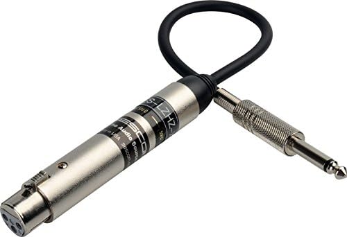 SescomSES-LZHZ-XF14 Professional Low Z to High Z Impedance Matching Transformer in XLR Female to 1/4" Male