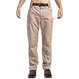 ADAFAZ Men's Lightweight Performance Tactical Pants Quick Dry Cargo Pants for Outdoor Hiking/Hunting/Fishing/Casual