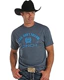 Cinch Men's Short Sleeve Navy Blue T-Shirt