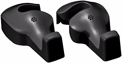 2pcs Universal Car Headrest Hook Seat Back Hanger Holder Vehicle Organizer for Handbags Purses Coats and Grocery Bags (Black)