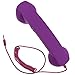 DONG 3.5mm Retro Phone Telephone Radiation-Proof Receivers Cellphone Handset for Phone 4 5 6 7 Classic Headphone MIC Microphone(Purple)