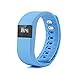 ATETION TW64 Smart Watch Bluetooth Watch Bracelet Smart band Calorie Counter Wireless Pedometer Sport Activity Tracker For iPhone Samsung Android IOS Phone (blue)