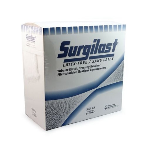 UPC 016926025089, Derma Sciences GLLF2508 Surgilast Tubular Elastic Dressing Retainer, Latex Free, Medium Chest, Back, Perineum, Axilla, 25 yd Roll, 31.5&quot; Width, Working Stretch, Size 8