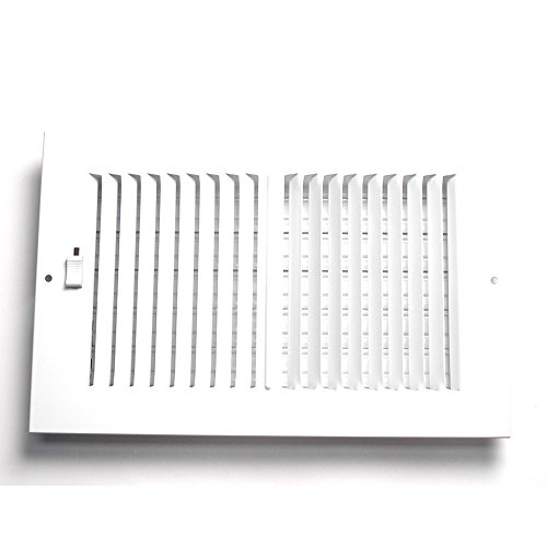 UPC 611918020570, Accord AASWWH2106 Sidewall/Ceiling Register with 2-Way Aluminum Design, 10-Inch x 6-Inch(Duct Opening Measurements), White