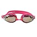 Tinted Adult Swim Goggles - Antifog Mirrored Lens Swimming Goggle,Leak Proof with S,M,L Size Nose Bridge,Comfortable for Adults,Men,Women,Youth,Kids 12 + EarPlugs + Nose Clips (Pink)