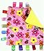 Taggies Little Taggies Blanket, Pink Flowers and Butterflies, Discontinued By Manufacturer