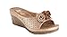Gc Shoes Women's Sydney Rosette Slide Wedge Sandals
