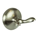 Burton Harbor Double Robe Hook Bathroom Hardware Bath Accessory, Brushed Nickel